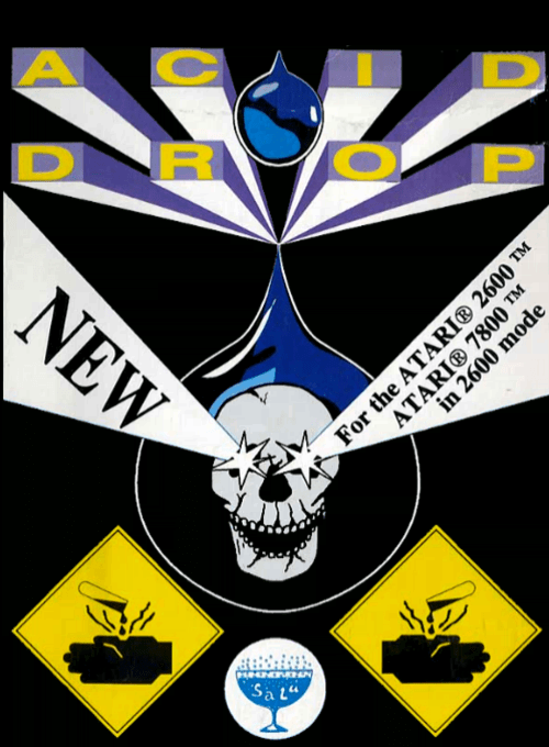 Acid Drop box art for Atari 2600